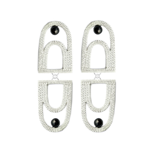 DOUBLE DRAPE EARRINGS