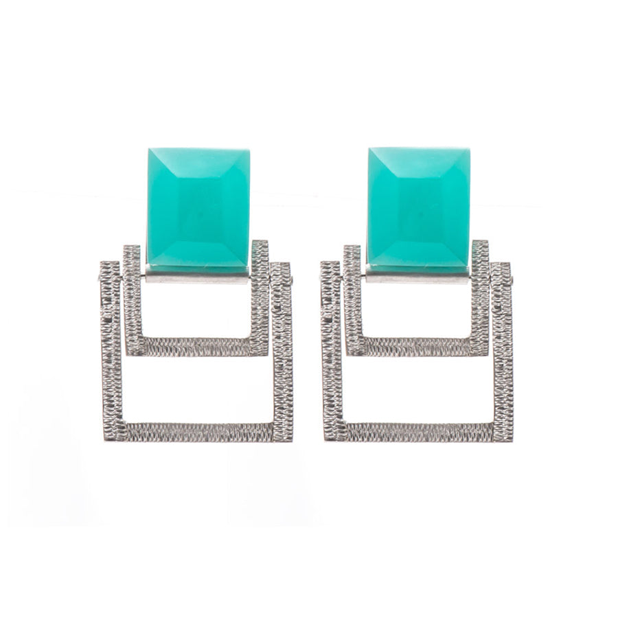 SQUARE DROP EARRINGS