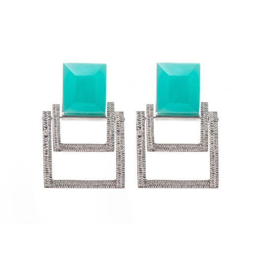 SQUARE DROP EARRINGS
