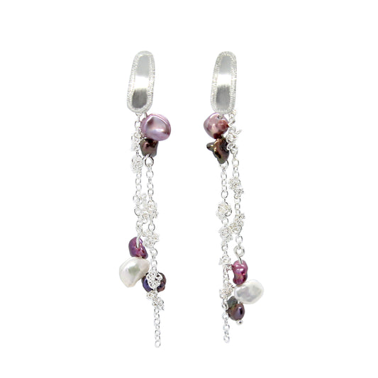 KNOTTED PEARL EARRINGS