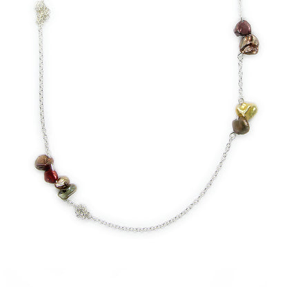 KNOTTED PEARL NECKLACE